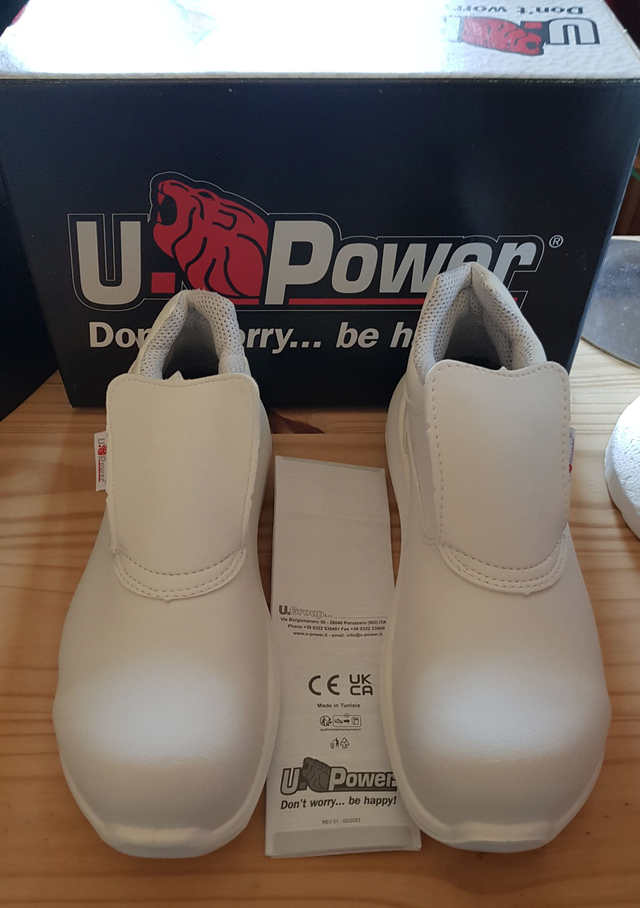 Chaussures de sécurité U-Power blanches Shine S2 SRC Pointure 37