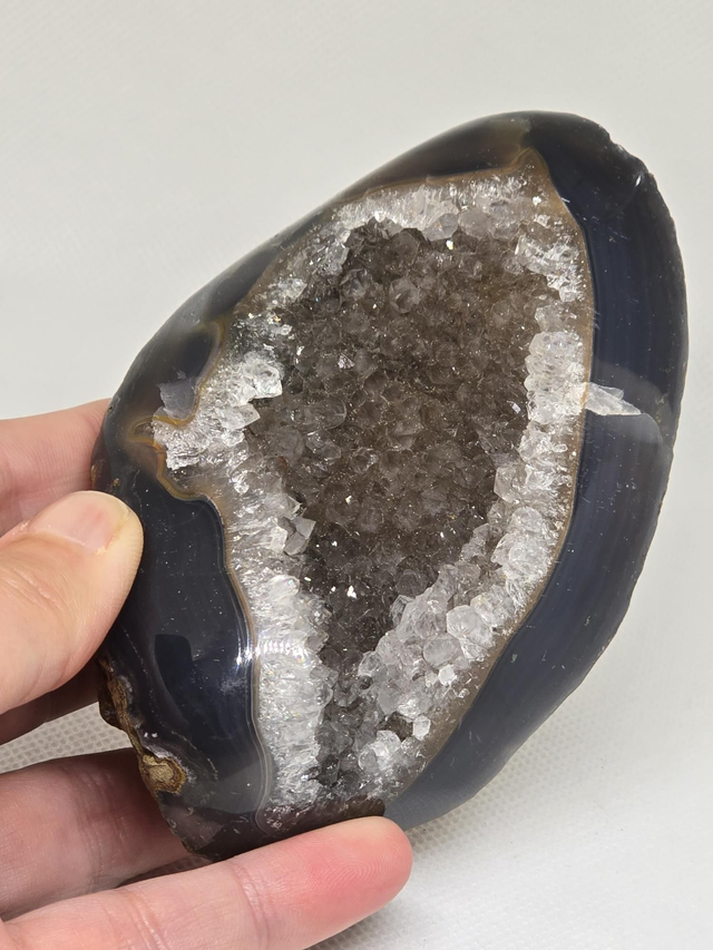 Agate coco cristallisée 