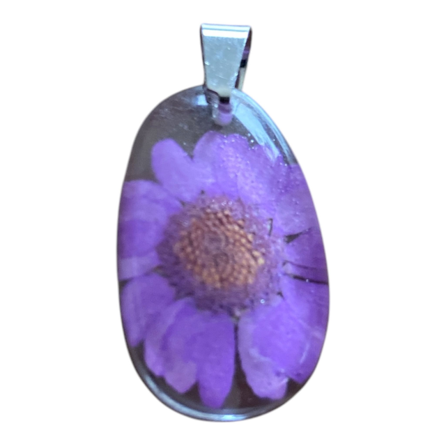 Pendentif  fleurs séchées