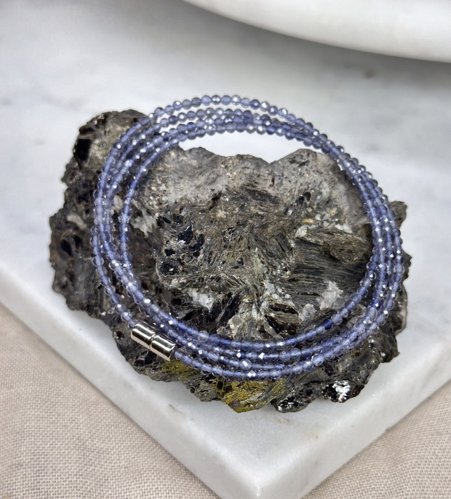 Iolite Faceted Bracelet