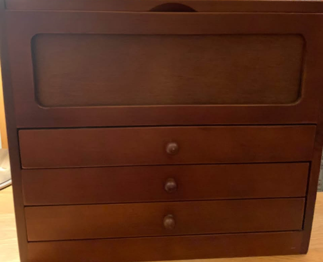  DMC Wooden Craft Box/Thread Box