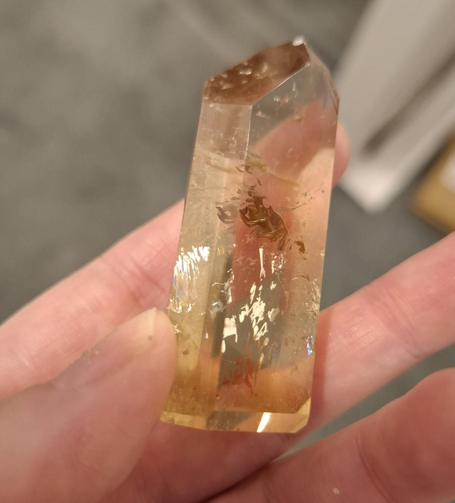 Natural Citrine crystal tower 5.5cm 