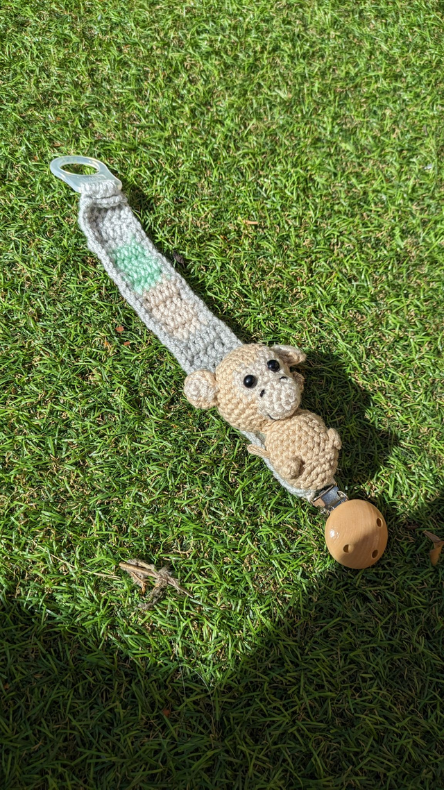 Attache tétine singe