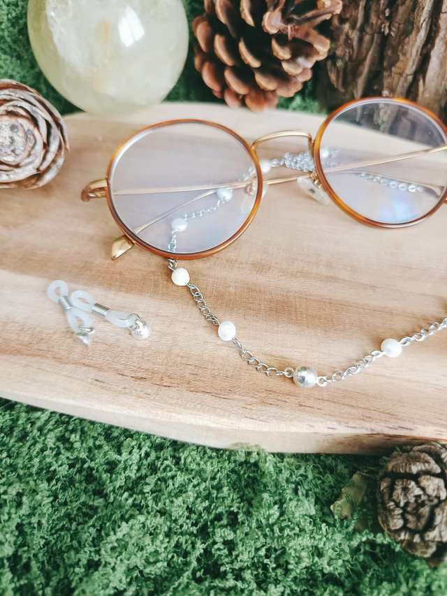 BIJOU LUNETTES/COLLIER - MYST TIDE (perles d&#039;eau douce)
