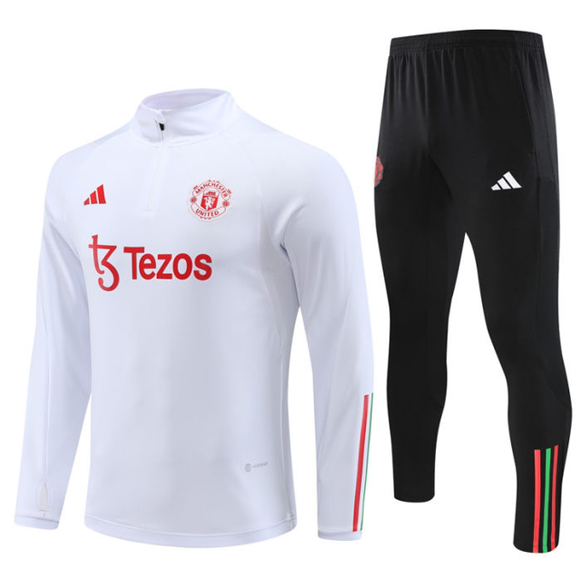 Adulte Manchester United F.C.2023-2024 Quick Dry Casual blanc