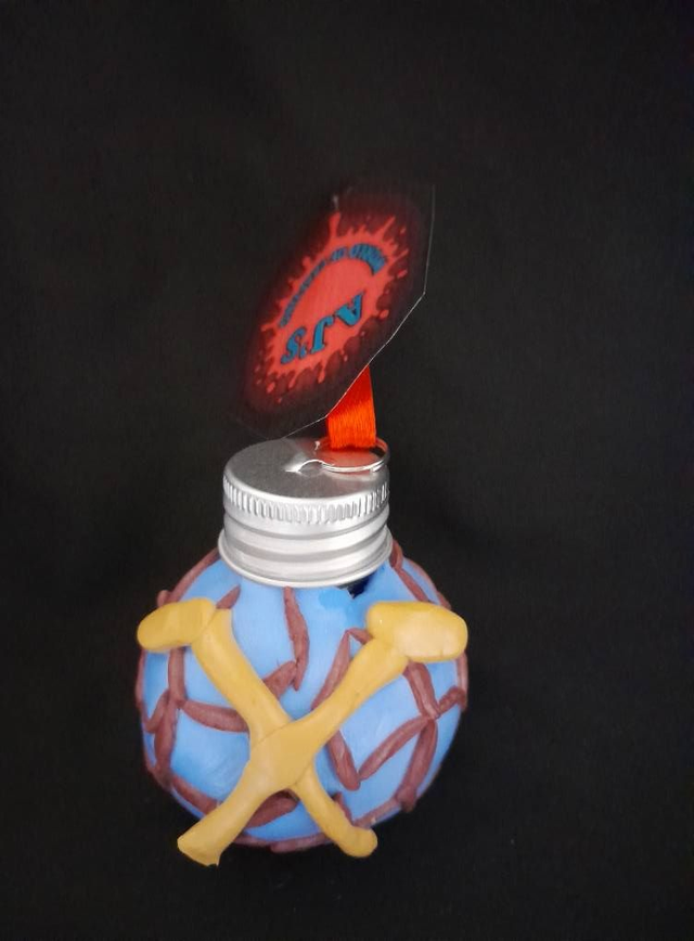 West Ham Theme Custom Decorated &amp; Designed On 50ml Re-Fill Bauble (2) PRE-ORDER