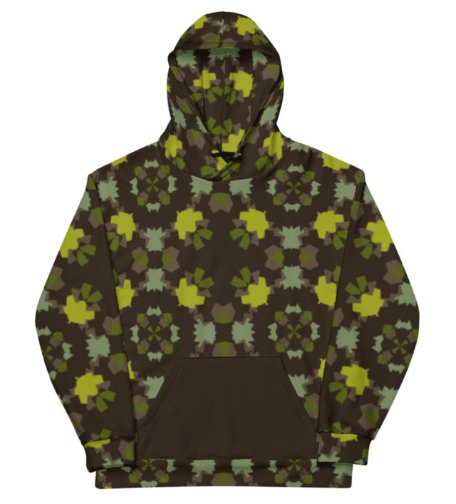 Pull à capuche kaki 