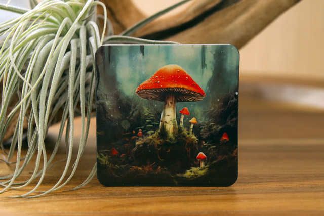 Magnet: Dark Woodland Toadstools