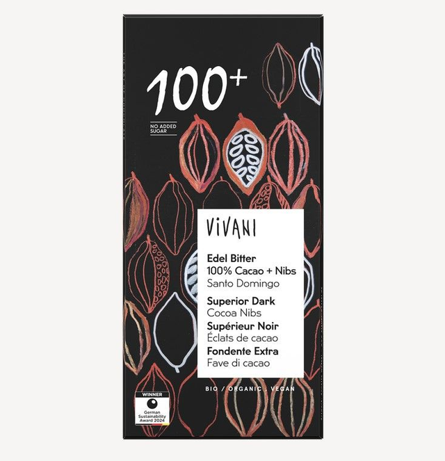 VIVANI Edel Bitter | Santo Domingo 100% Cacao + Nibs