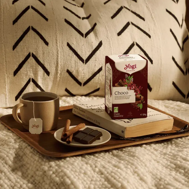 Yogi Tea Choco BIO | Infusion Gourmande Cacao & Épices 17 Sachets