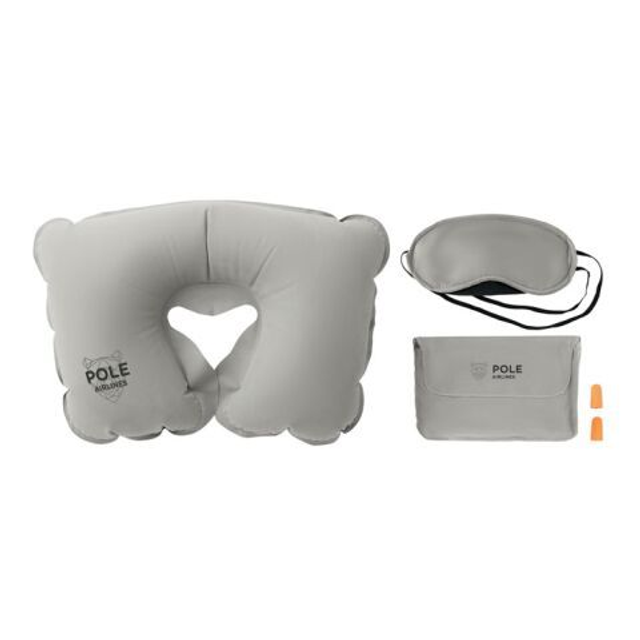 Set w/ pillow eye mask plugs