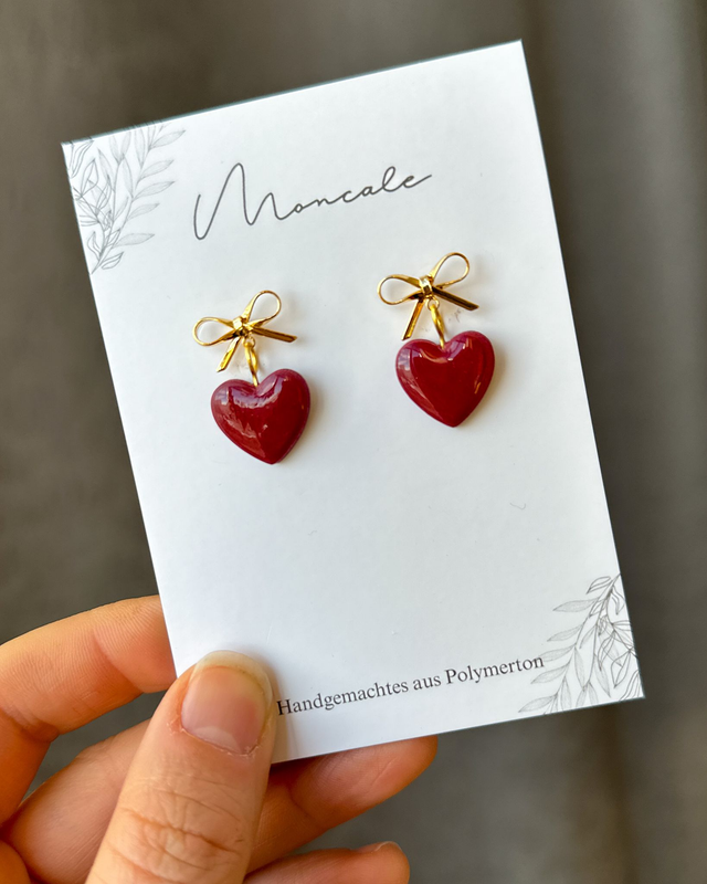 Ohrhänger Herzmasche