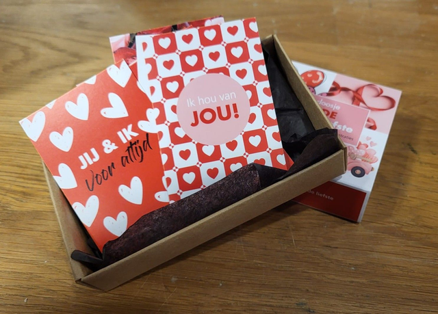 Cadeaukaartjes doosje
