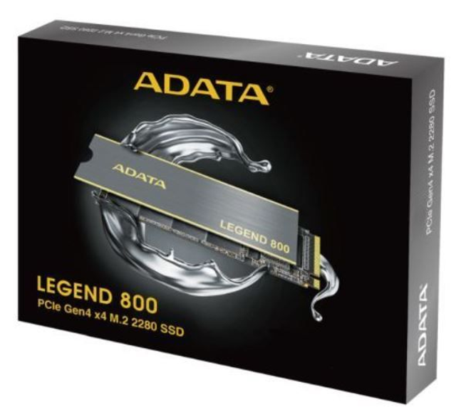 ADATA 2TB Legend 800 M.2 NVMe SSD, M.2 2280, PCIe Gen4, 3D NAND, R/W 3500/2800 MB/s