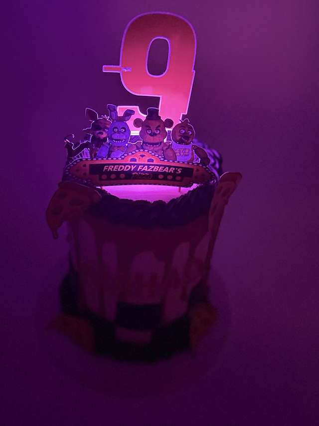FNAF light up Birthday Cake