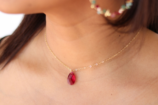 Collier chaîne de dos RUBY