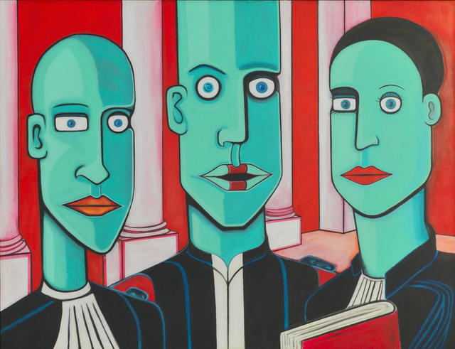 Reprographie A3 : "The Lawyers" Encadrée