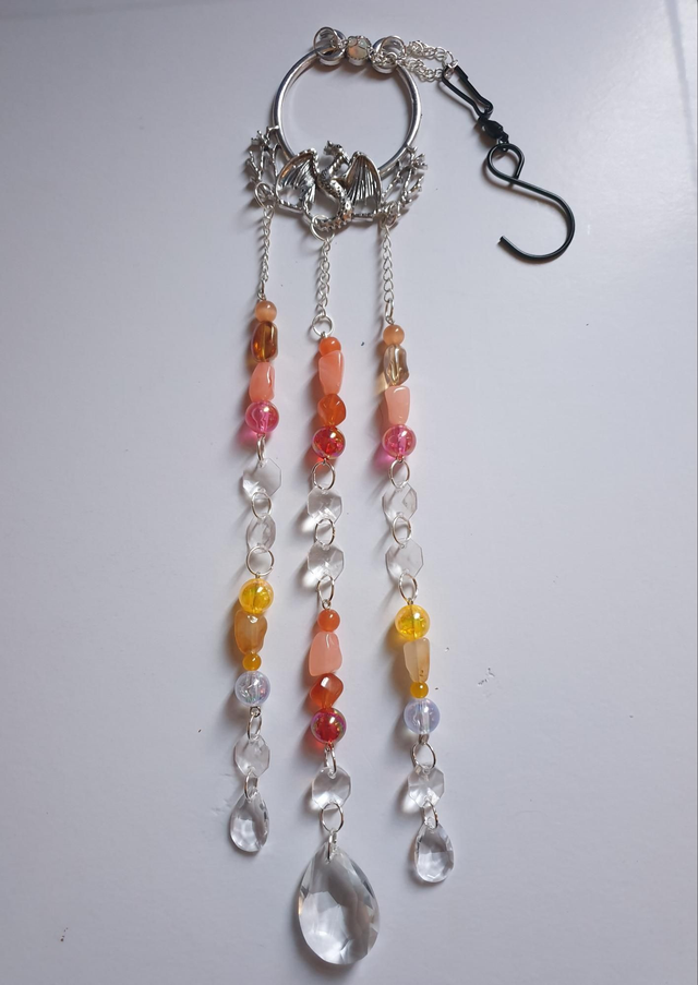 Suncatcher - Dragon 3 Strand Autumn Beads