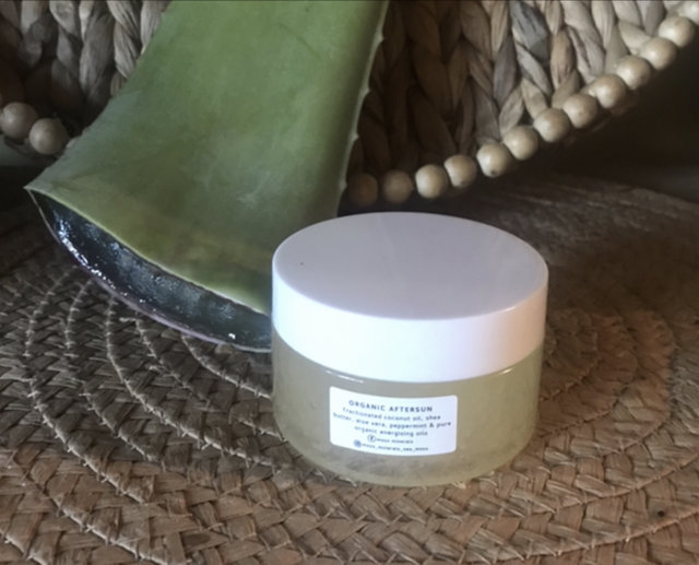 Travel size organic aftersun 