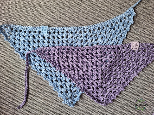 Bandana, Dreieckstuch, gehäkelt, handmade Unikate - Einzelstücke