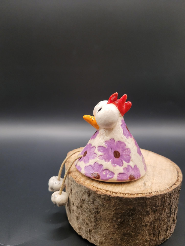 Poulette LEONIE en céramique, artisanale