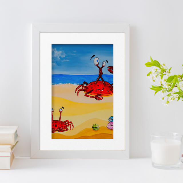 Krab in de knoop | Print A4