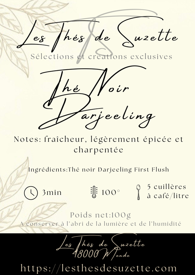 Thé noir Darjeeling