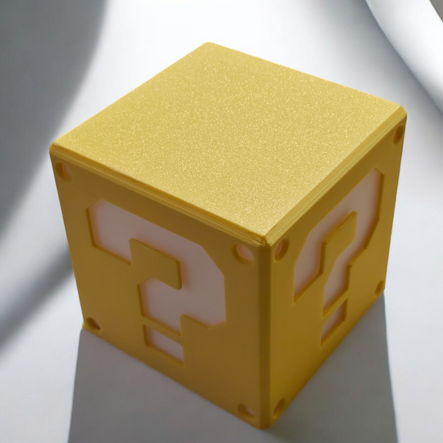 Lampe 3D Cube Mario LED - Personnalisation des couleurs pour un setup unique ! 