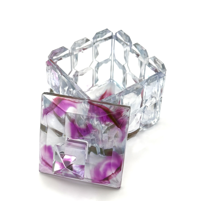 Boîte Bijoux Diamant Rose