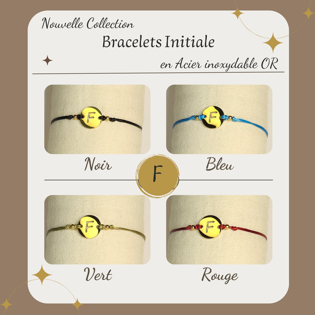 Bracelet initiale F