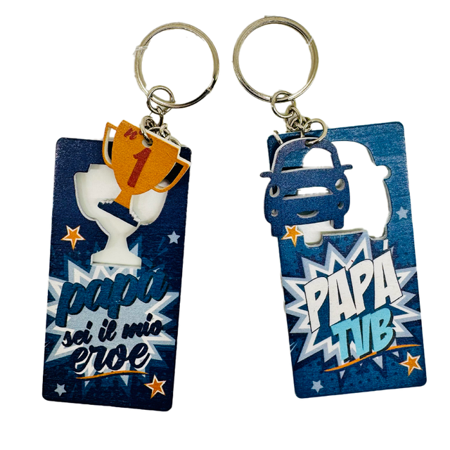 Portachiavi in legno Papà 