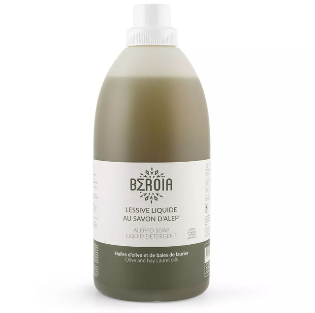 Lessive liquide au savon d'Alep et jasmin 2L - Béroïa