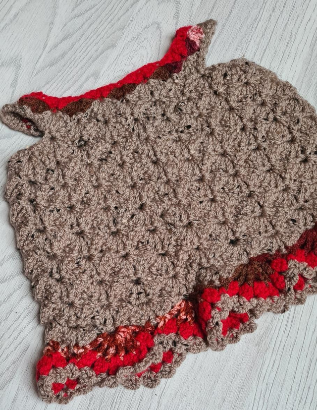 Crochet Baby Aran Dress 0-3 Months