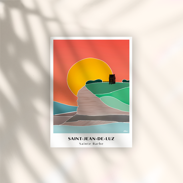 Argia I Sainte Barbe Saint Jean de Luz - Affiche Papier 250G