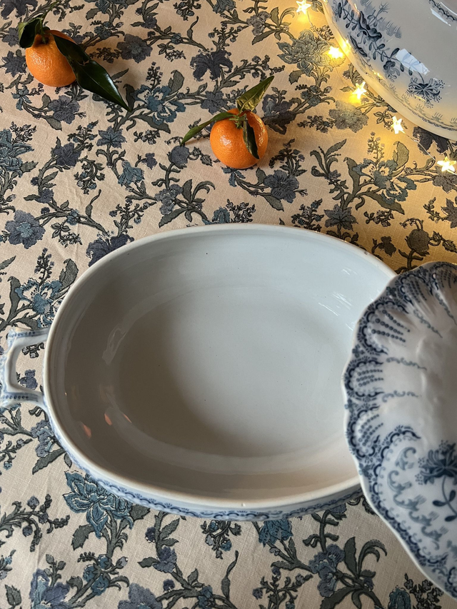 REGENCE - Légumier (petite soupière) signé St Amand & Hamage Nord - Terre de Fer