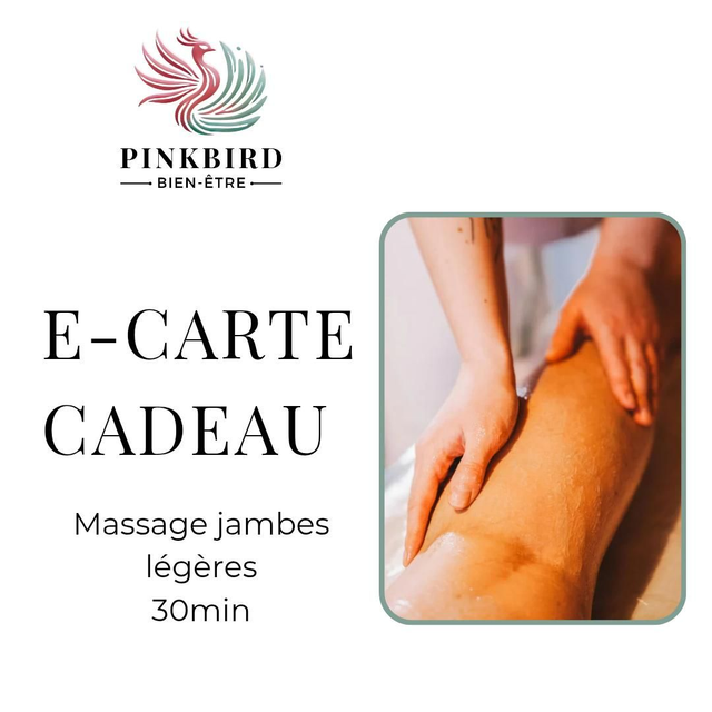 ENGHIEN-LES-BAINS - E-Carte Cadeau Massage Jambes légères • 30 min