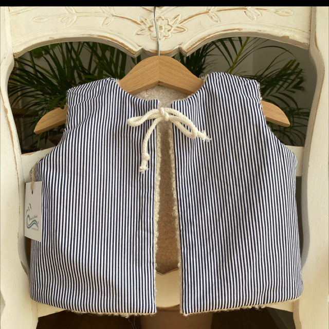 Le Petit Berger 🌿 – Gilet enfant réversible 2 ans