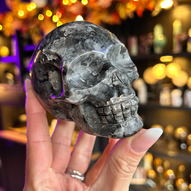 Larvikite Skull R54A2A