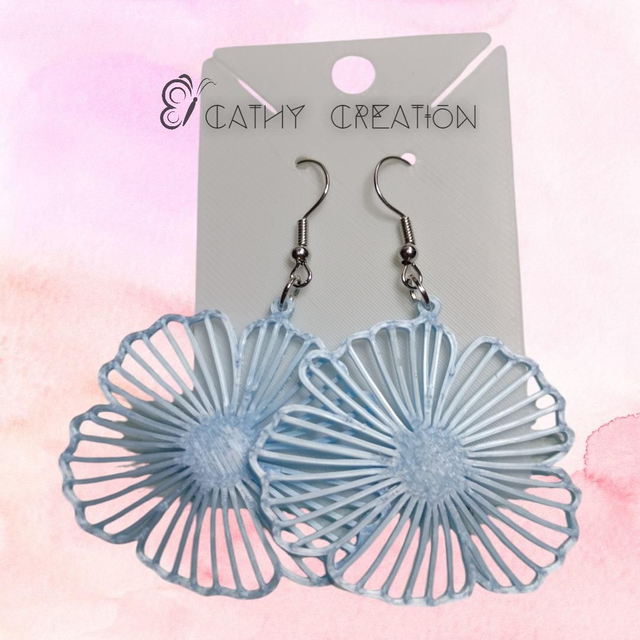 Boucles d'oreilles en impression 3D 