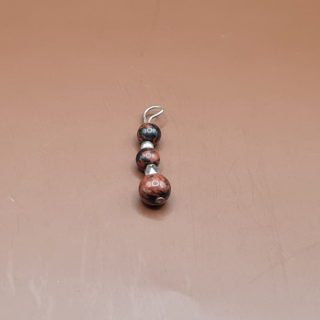 Pendentif Obsidienne acajou