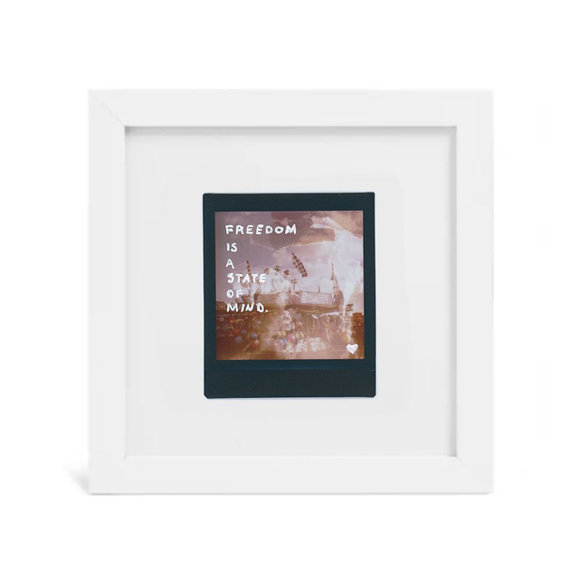 Framed Freedom Is a State Of Mind Instax Artwork