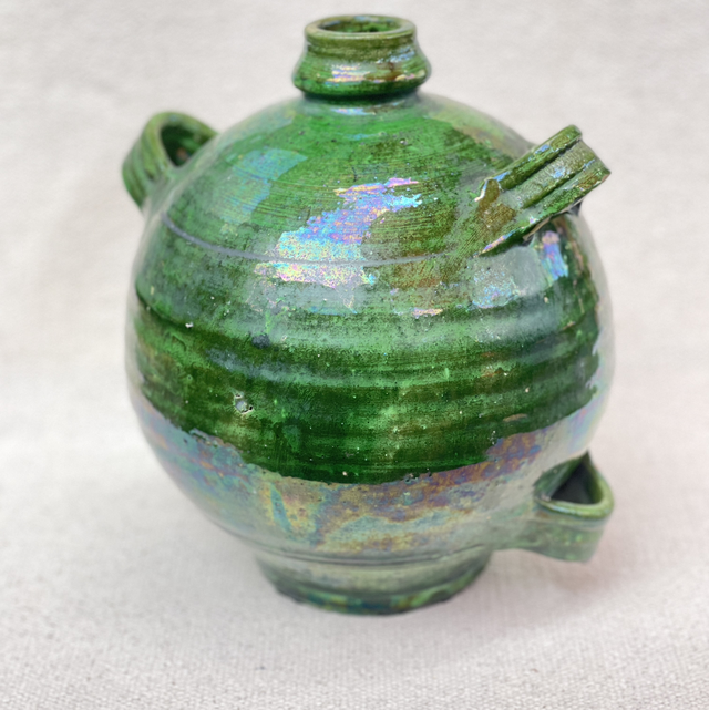 Antiker musealer rustikaler Terracotta  Wein- Wasser-Öl Krug Rar 