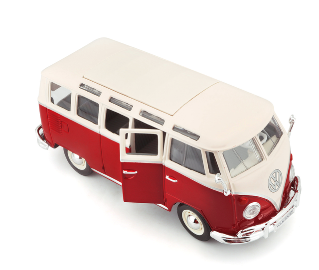 VW T1 b Samba Bus rot/weiss Maisto  1:25