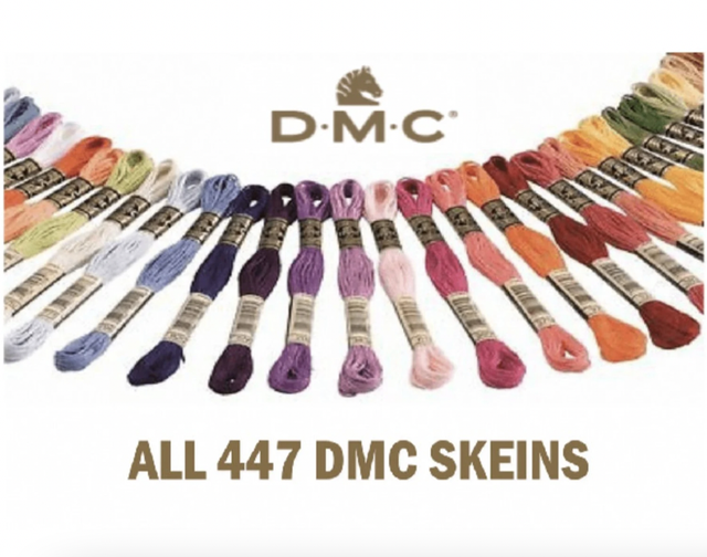  Full set of 500 DMC Threads also includes 18 skeins of Variegated 