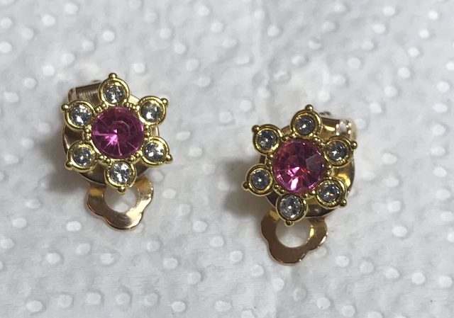 Purple Clip On Earrings- COE30