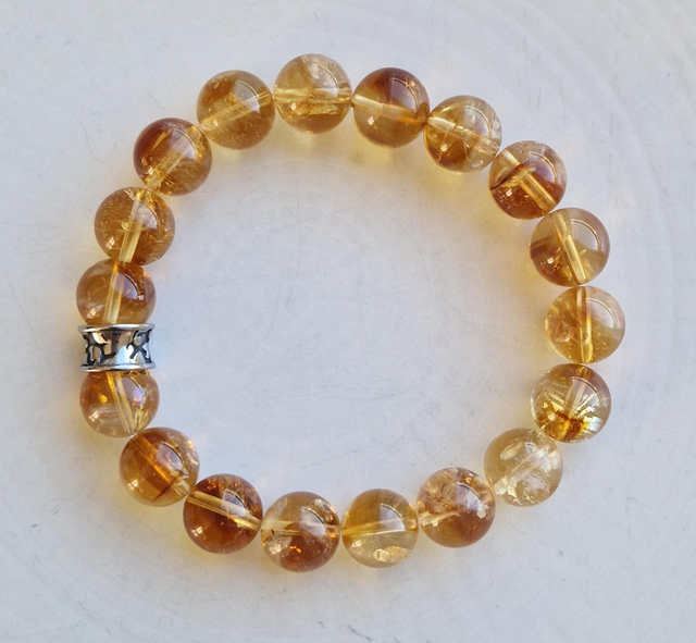 Bracelet CITRINE 10mm