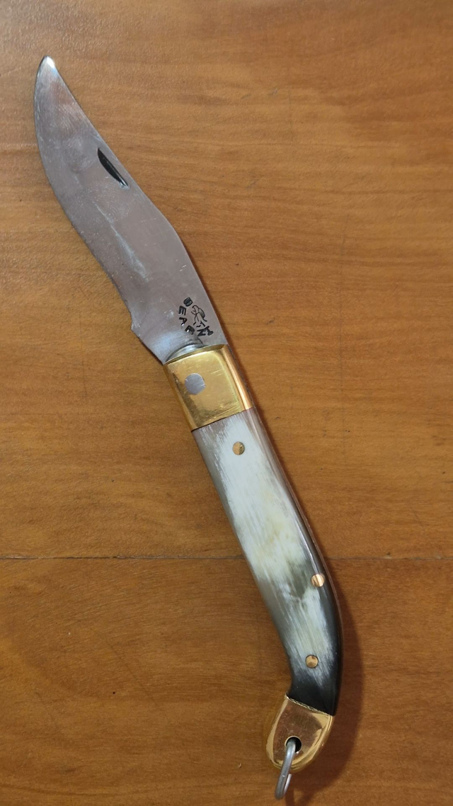 Canivete Gran Ducale Inox 420C 7cm 2mm Chifre Bovino Natural