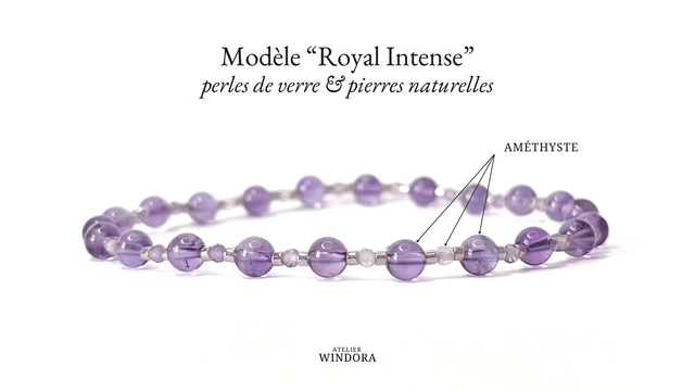 Bracelet | Améthyste - Royal Intense V1