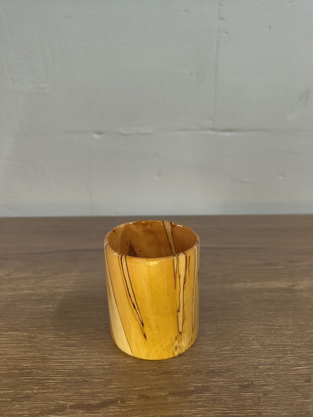 Birkenlicht – Holzbecher aus gestockter Birke 200 ml