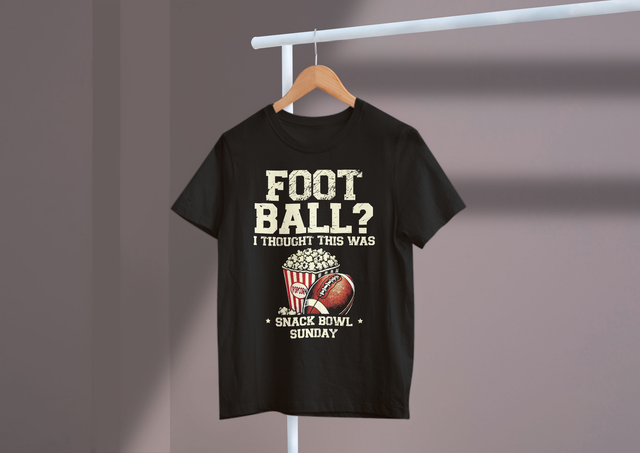 Football I Thought This Was Snack Bowl Sunday Game Day Humor. Fußball, ich dachte, das wäre Snack Bowl Sonntagsspieltags-Humor